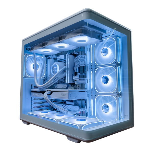 GAMING PC AETHER X5 | AMD Ryzen 9800X3D | RX 9060 XT | 32GB DDR5 | 1 TB M.2 NVMe