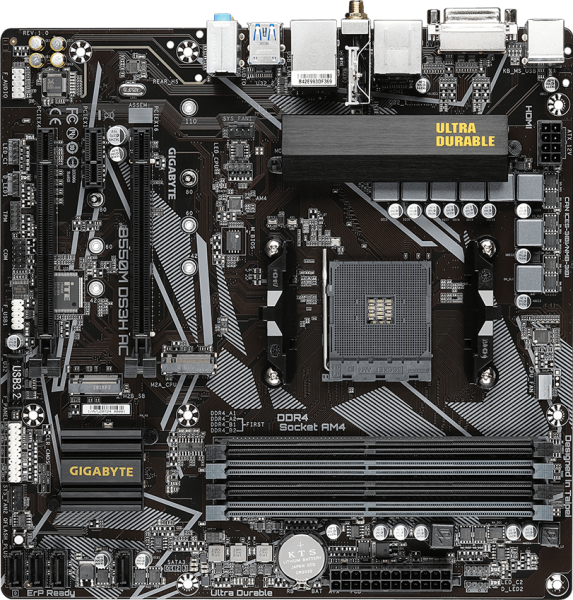 GIGABYTE B550M DS3H AC R2