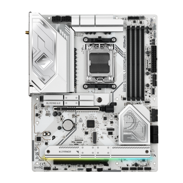 ASROCK B850 Steel Legend WiFi Mainboard, Sockel AM5, AMD...
